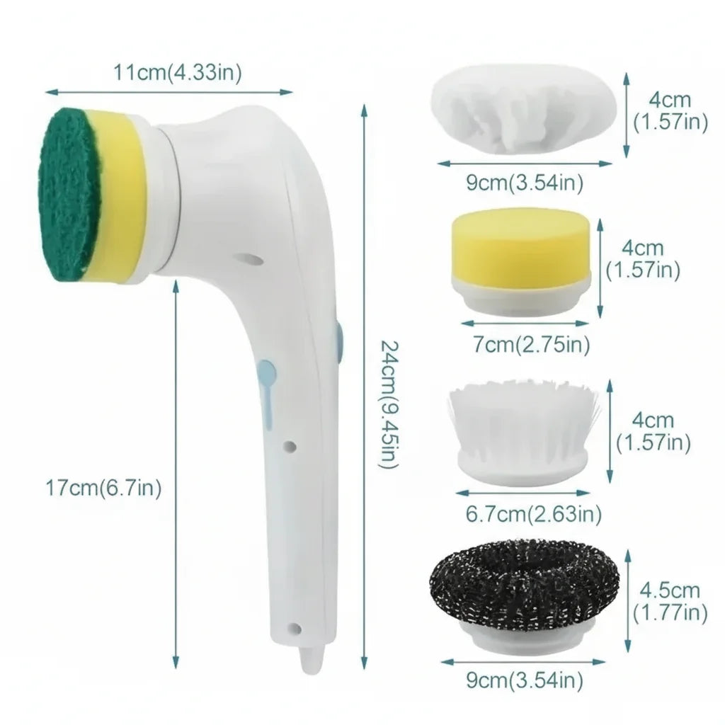 Wielofunkcyjna Szczotka Elektryczna - Skuteczne czyszczenie w każdej chwili!